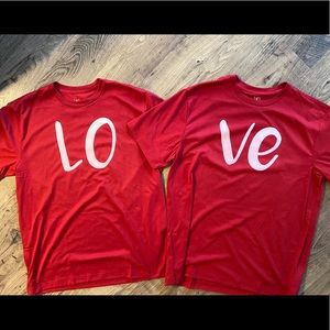 NEW!! PAIR of LOVE Couples T-Shirts ❤️
